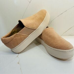 Vince Tan Suede Women's Loafers